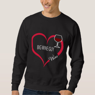 Sweatshirt Big Wine Guy Heart