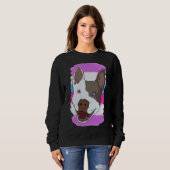 Sweatshirt Bigender Pride Pitbull (Devant entier)