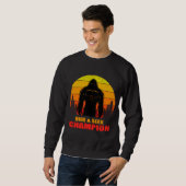 Sweatshirt Bigfoot Cacher Et Chercher Champion Drôle Cadeau D (Devant entier)