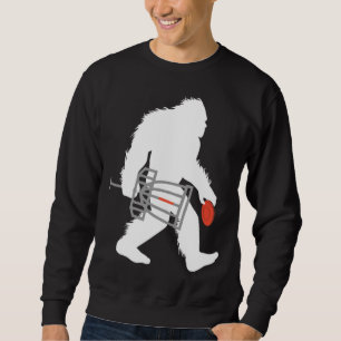 Sweatshirt Bigfoot Disque Golf Cryptid Sasquatch Disque Golfe