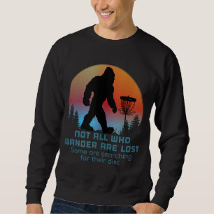 Sweatshirt Bigfoot Disque Golf Sasquatatch Chain Tosser Funny