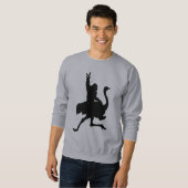 Sweatshirt Bigfoot équitation Ostrich (Devant entier)