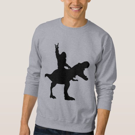 Sweatshirt Bigfoot équitation T-Rex (Devant)