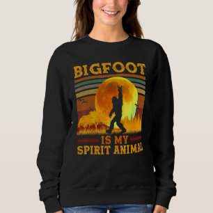 Sweatshirt Bigfoot est Mon Esprit Animal Vintage Sasquatch