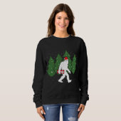 Sweatshirt Bigfoot Noël Funny Sasquatch (Devant entier)