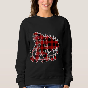 Sweatshirt Bigfoot portant Noël Arbre Sasquatch Croyant
