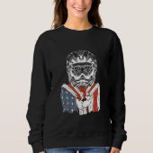 Sweatshirt bike with American Flag (Devant)