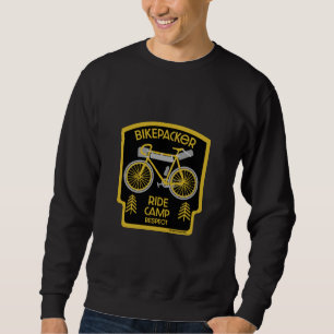 Sweatshirt Bikepacking Vélo Tourisme dans la nature