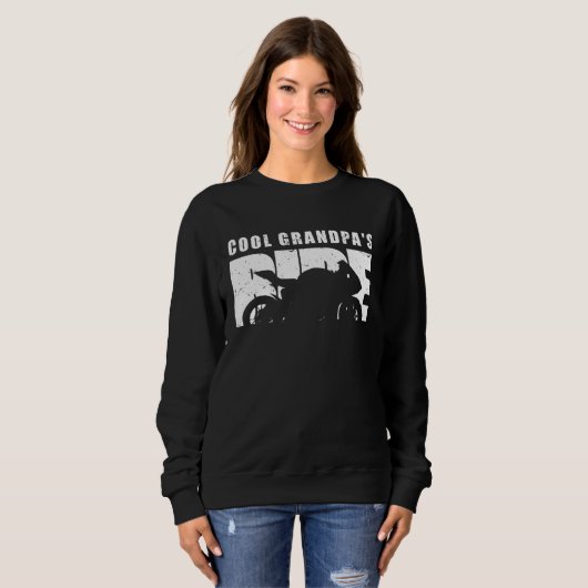 Sweatshirt Biker Cool Grandpas Ride Motorcycles (Devant entier)