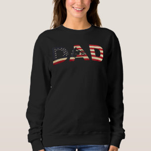 Sweatshirt Biker Père - Patriotique Bike Rider Papa Indépenda
