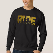 Sweatshirt Biker RIDE Motorcycle (Devant)