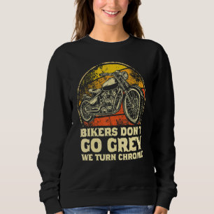 Sweatshirt Bikers Ne Go Grey Nous Tournons Chrome Motorbike B