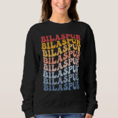 Sweatshirt Bilaspur City Groovy Retro (Devant)