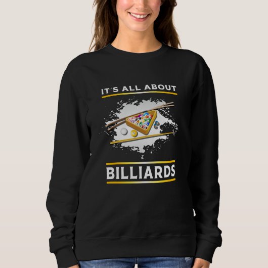 Sweatshirt Billard Billard Billard Snooker 8 Ball Drôle cadea (Devant)