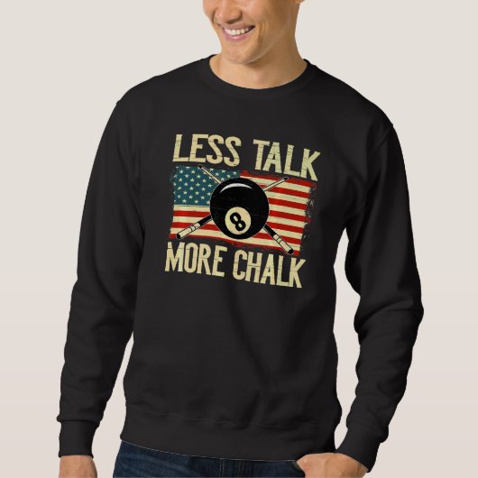 Sweatshirt Billiard Cue Pool Balls Snooker (Devant)