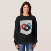 Sweatshirt Billiard Pool Cute Pocket Ball (Devant entier)