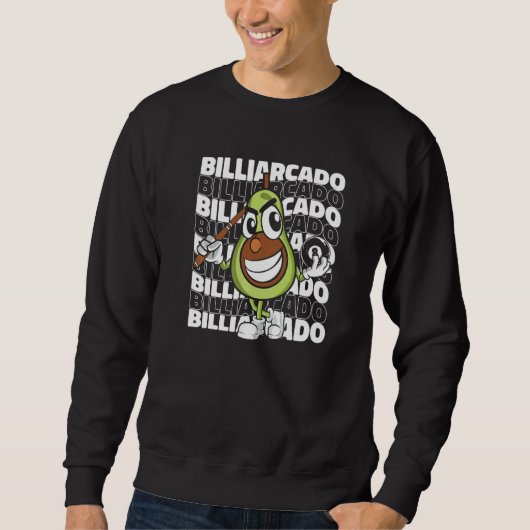 Sweatshirt Billiardcado  Billiard Player Billard Table 8 Ball (Devant)