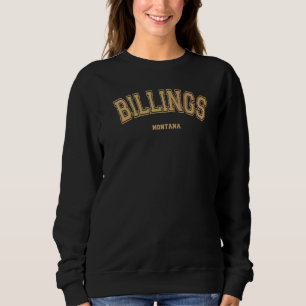 Sweatshirt Billings Sports Style universitaire sur Billings