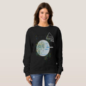 Sweatshirt Binary Code Retro Geek programmeur ordinateur Nerd (Devant entier)