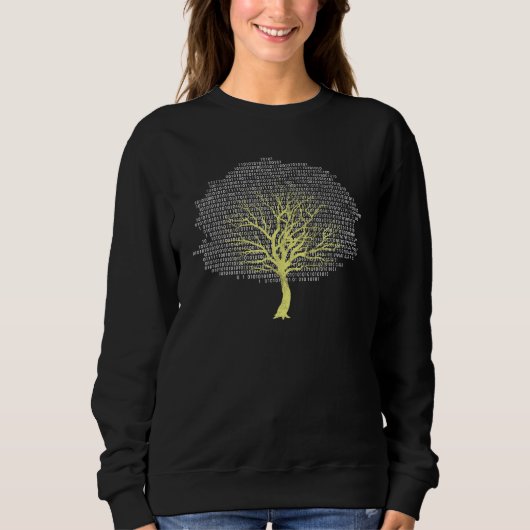 Sweatshirt Binary Tree Ordinateur Geek Mathematicien Programm (Devant)
