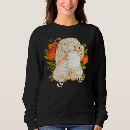 Sweatshirt BINDI MINGSIE crème chow-FRONT DESIGN choisir styl (Devant)