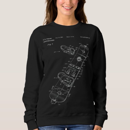 Sweatshirt Binding Mechanism for a Snowboard Patent Poster (Devant)