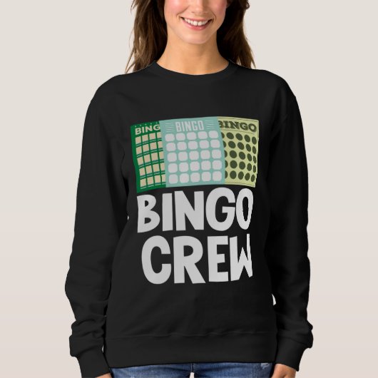 Sweatshirt Bingo Crew Bingo Card Game Gambling Luck Bingo Bal (Devant)