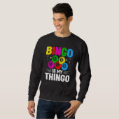 Sweatshirt Bingo Player Bingo Halls Casino Game Card Game Bin (Devant entier)