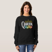 Sweatshirt Bingo Queen Lucky Jeu Loterie Femmes Filles (Devant entier)