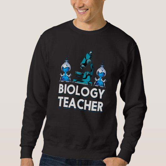 Sweatshirt Biologie Professeur Microscope Biologiste Laborato (Devant)