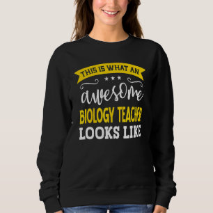 Sweatshirt Biologie Professeur Titre du travail Travailleur E