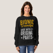 Sweatshirt Bionic Grandpa Men Knee Hip Replacement 90 Origina (Devant entier)