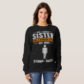 Sweatshirt Bionic Leg Theme and Amputation Survivor Theme (Devant entier)