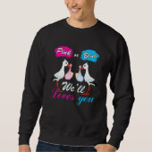 Sweatshirt Bird Genre Révéler Bébé Garçon Ou Fille Rose Ou Bl (Devant)