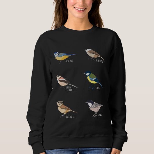 Sweatshirt Bird watching Blue tit Great tit & more (Devant)