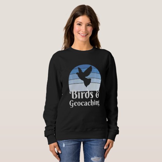 Sweatshirt Birds And Geocaching   (Devant entier)