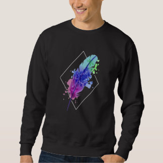 Sweatshirt Birds Feather Colorful  Bird Lover  Ornithologist 