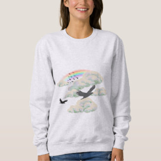 Sweatshirt Birds in the Clouds