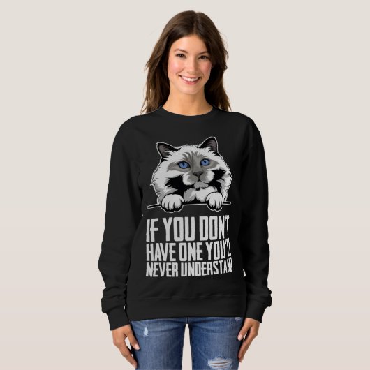 Sweatshirt Birman cat Birman Birman kitten 2 (Devant entier)