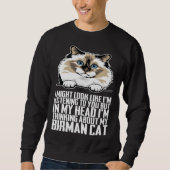 Sweatshirt Birman cat Birman kitten Birman mom (Devant)