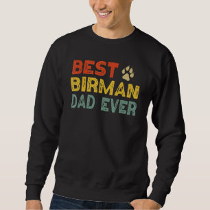 Sweatshirt Birman Chat Papa Propriétaire Breeder Kitten