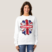 Sweatshirt Birmingham Union Jack Sunflower British Pride (Devant entier)