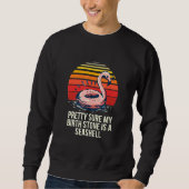 Sweatshirt Birth Stone Is Seashell Beach Bum Tour Sea Cruise (Devant)