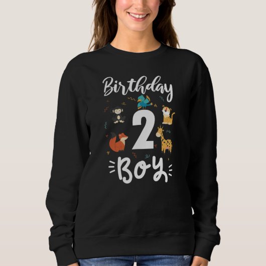 Sweatshirt Birthday Boy 2 ans (Devant)