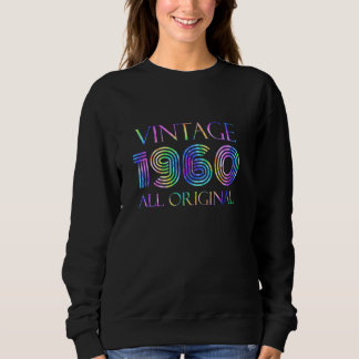 Sweatshirt Birthday Vintage Original Parts 1960 Retro Birthda