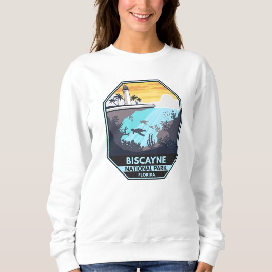 Sweatshirt Biscayne National Park Florida Emblem (Devant)