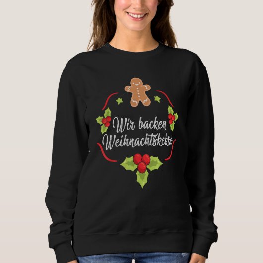 Sweatshirt Biscuits de Noël (Devant)