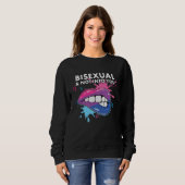 Sweatshirt Bisexual And Not into You Rainbow Pride Bisexualit (Devant entier)