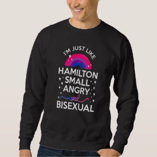 Sweatshirt Bisexual Bi Pride Drapeau Je suis comme Hamilton S