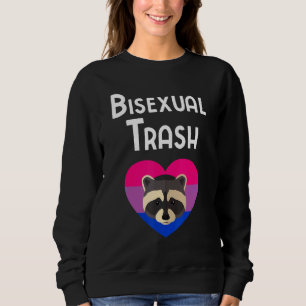 Sweatshirt Bisexual Trash Panda Heart Gay Bi Pride Stuff Lgbt